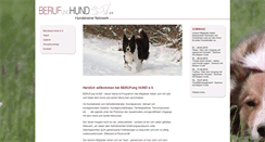 Desktop Screenshot of berufung-hund.de